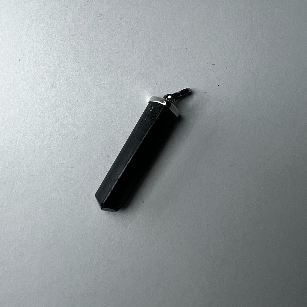 Onyx & Silver Charm Unisex